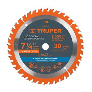 Truper Disco Sierra Circular 30d 185mm/7.1/4